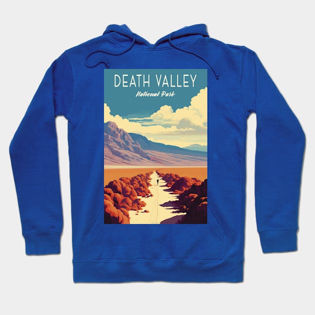 Death Valley National Park Vintage Travel  Poster Hoodie by GreenMary Design